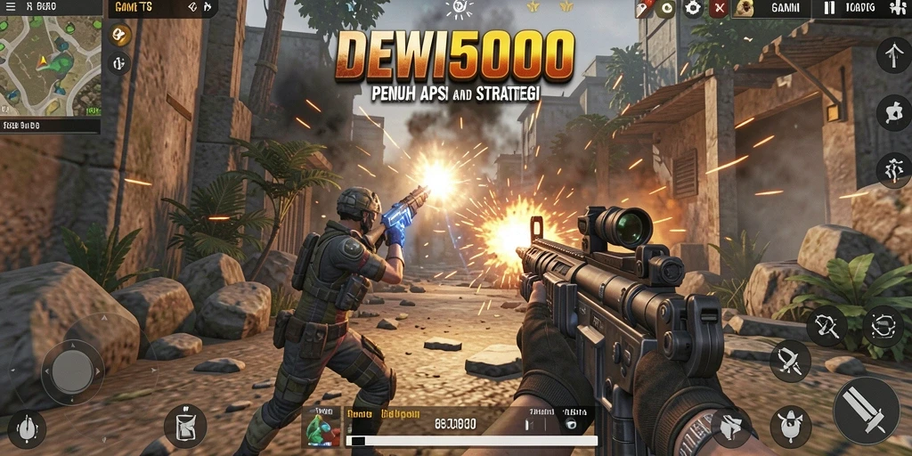 Gameplay DEWI5000 yang menegangkan dan penuh aksi.