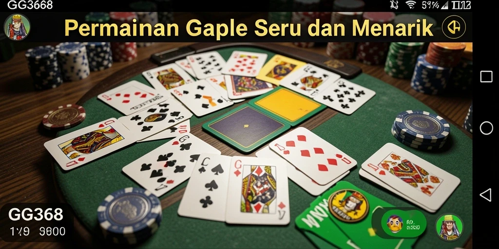 Tampilan menarik dari gameplay Gaple di GG368 yang membuat ketagihan.