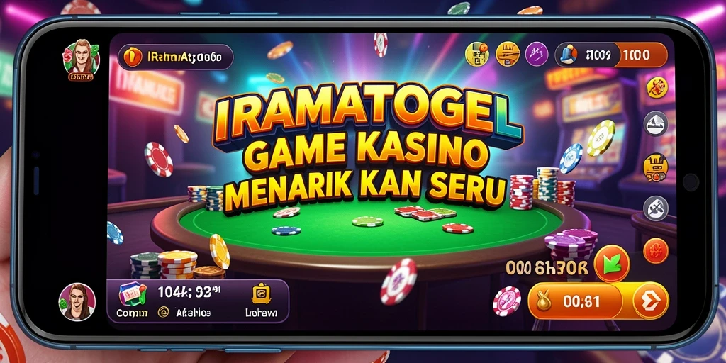 Tampilan gameplay menarik dari IRAMATOGEL dengan suasana kasino yang mendebarkan.