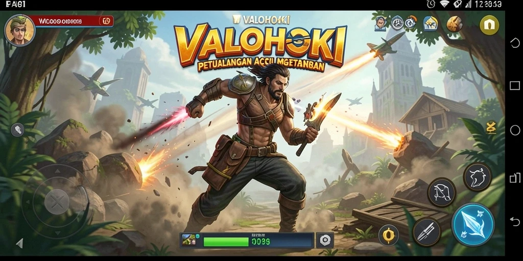 Tampak gameplay seru VALOHOKI saat pemain bertarung.