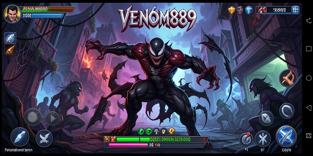 Gameplay seru dan penuh warna di VENOM889.